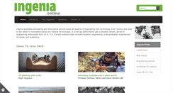 Desktop Screenshot of ingenia.org.uk